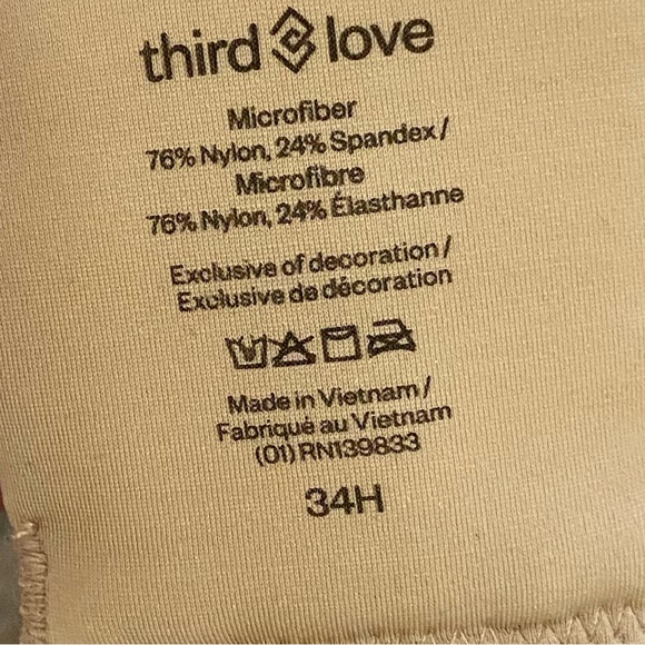 ThirdLove comfort light taupe padded bra 34H NWT - Picture 3 of 5